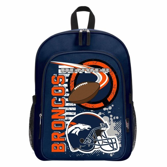 NFL Denver Broncos "Accelerator" Backpack & Lunch Kit Set, 16" x 9.5" x 12" NEW - Picture 3 of 7